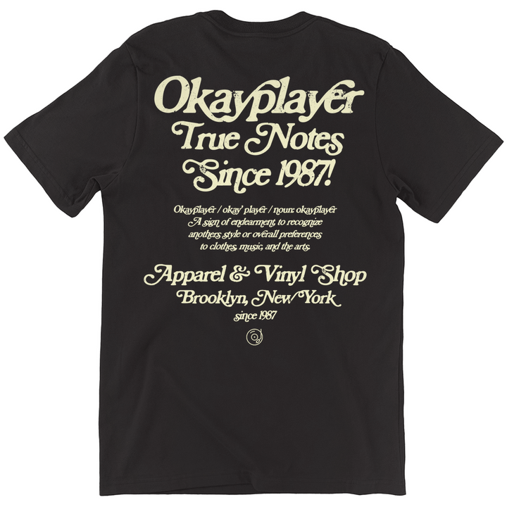Okayplayer True Notes Black T-Shirt