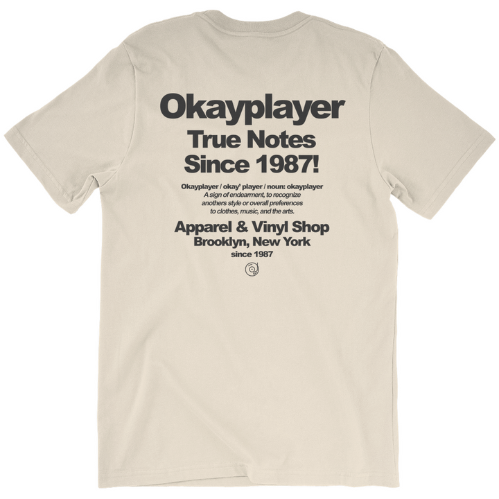 Okayplayer True Notes Natural T-Shirt