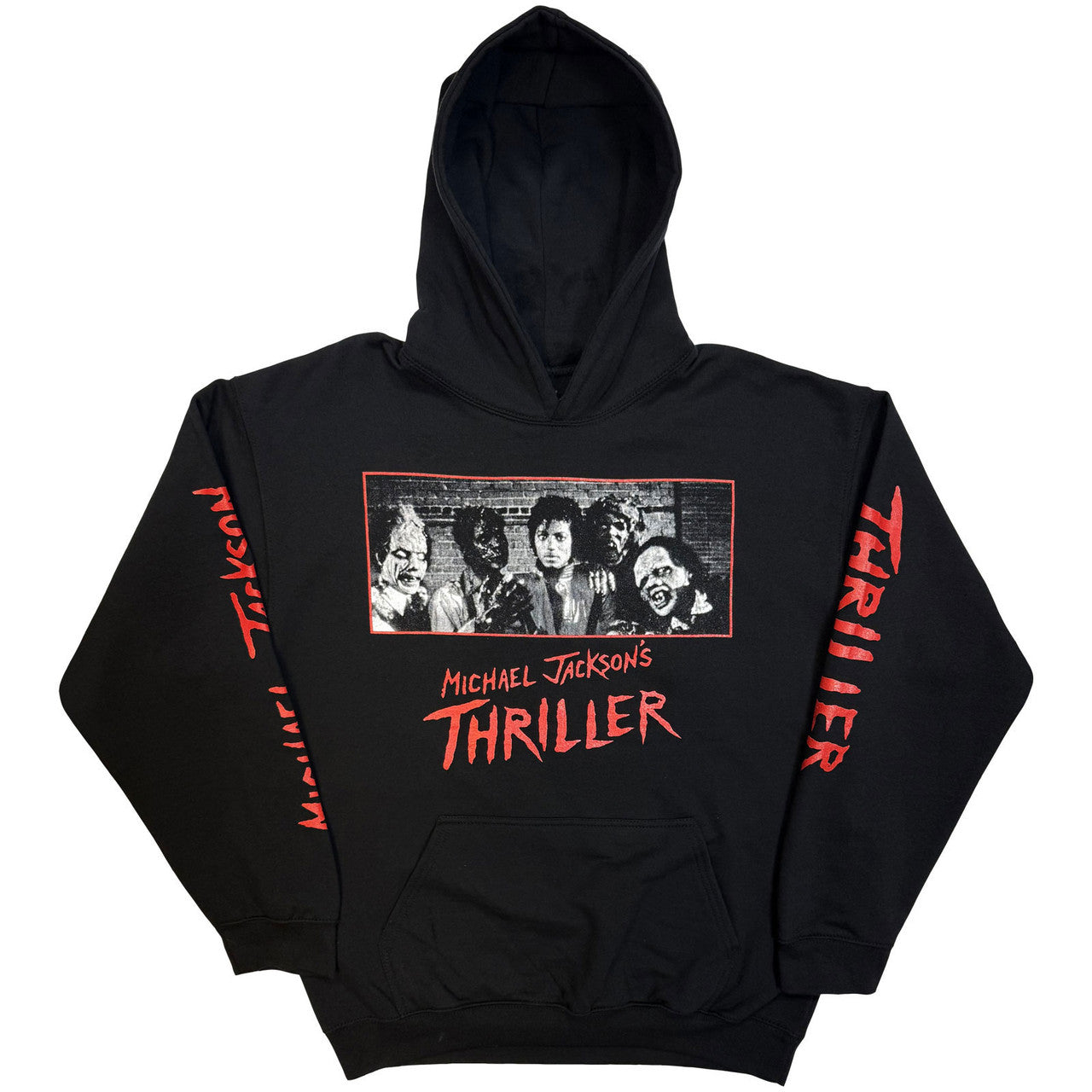 Michael Jackson Unisex Pullover Hoodie: Thriller Zombies (Black