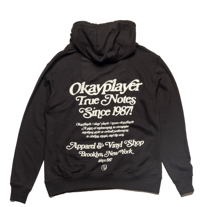 Okayplayer True Notes Black Hooded Sweatshirt