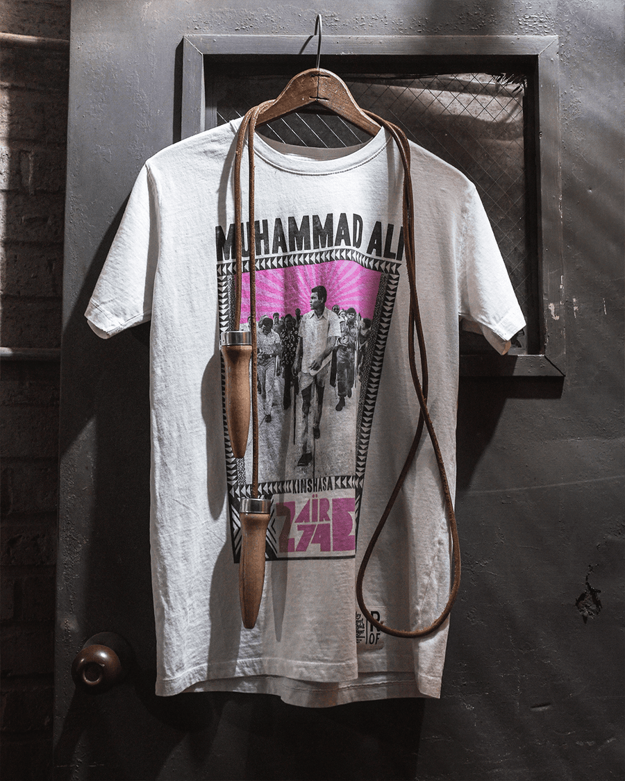 Ali Kinshasa Zaire '74 White Tee