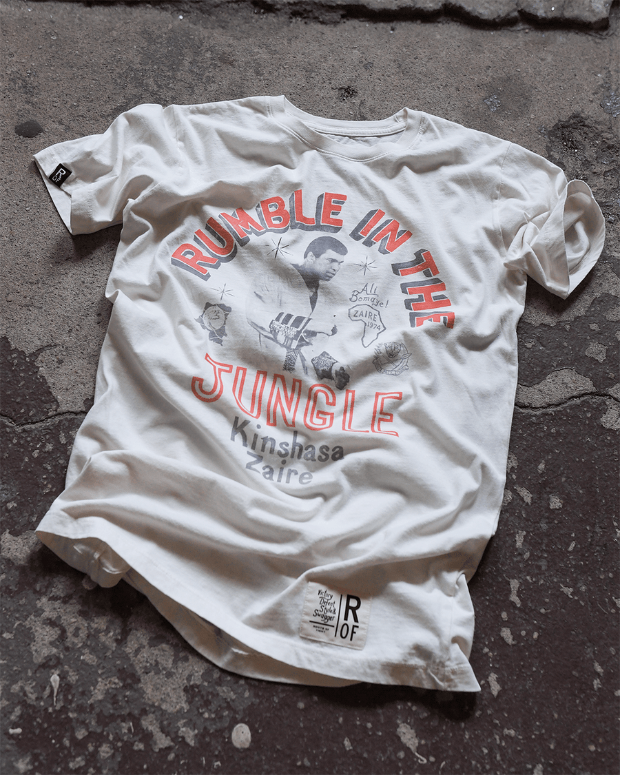 Ali Rumble Kinshasa Zaire White Tee
