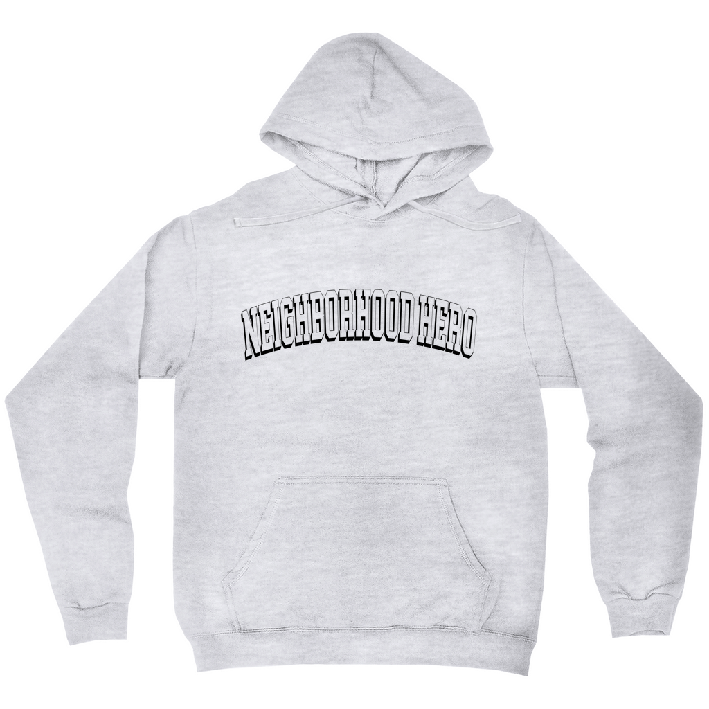 Neighborhood Hero Black Print Hooded Sweatshirt