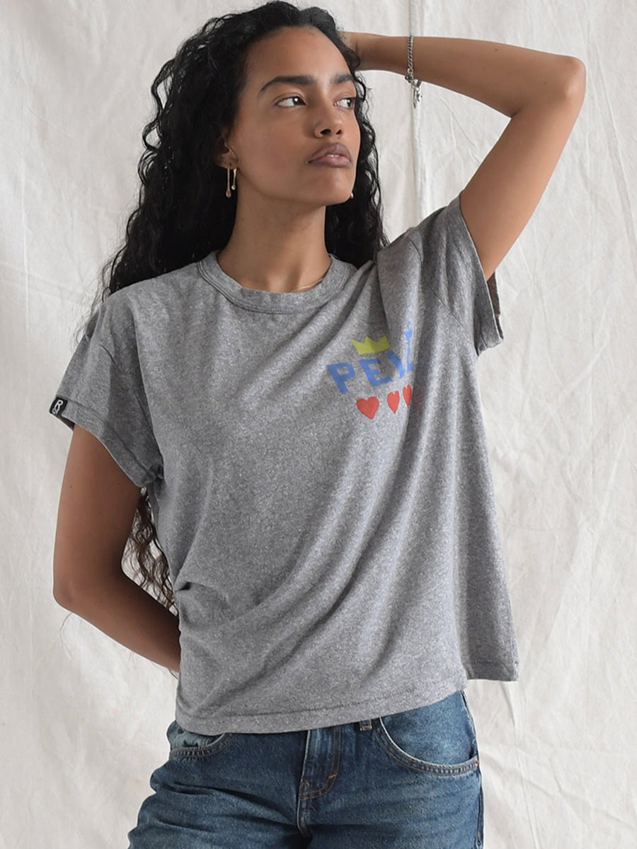 Pelé Love Women's Grey Tee