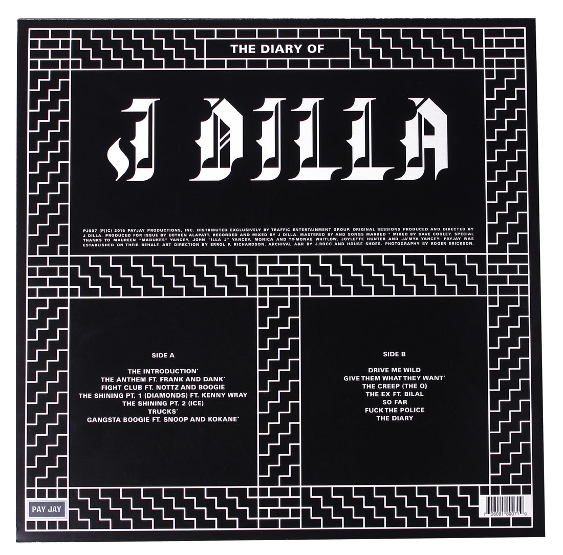 J Dilla "The Diary of J Dilla" 2xLP Vinyl