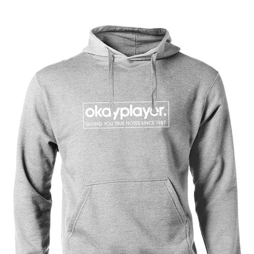 Okayplayer Logo Pullover White Hooded Sweatshirt