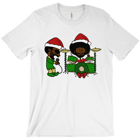 Black Thought and Questlove as Elf and Santa Christmas T-Shirt