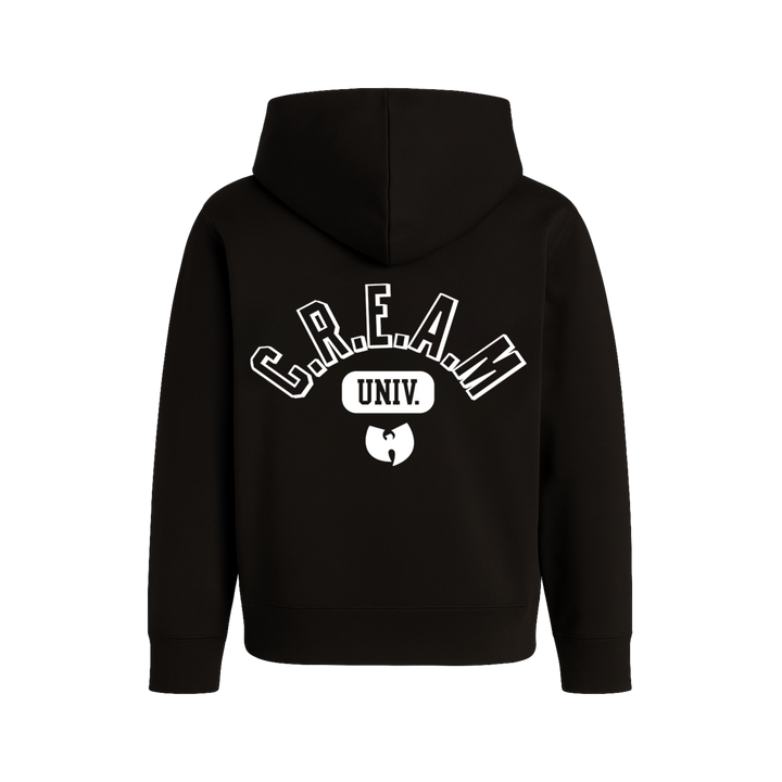 Youth C.R.E.A.M. University Zip Hoodie - Black