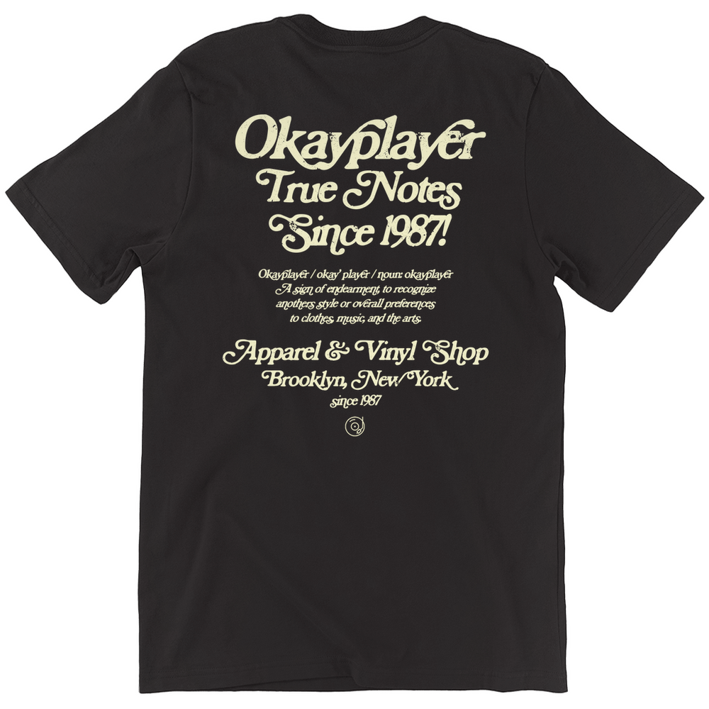 Okayplayer True Notes Black T-Shirt