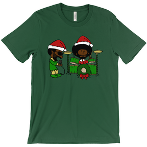 Black Thought and Questlove as Elf and Santa Christmas T-Shirt