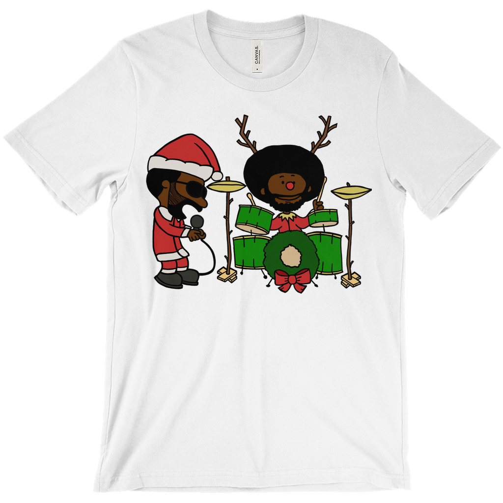 Black Thought and Questlove as Santa and Rudolph Christmas T-Shirt