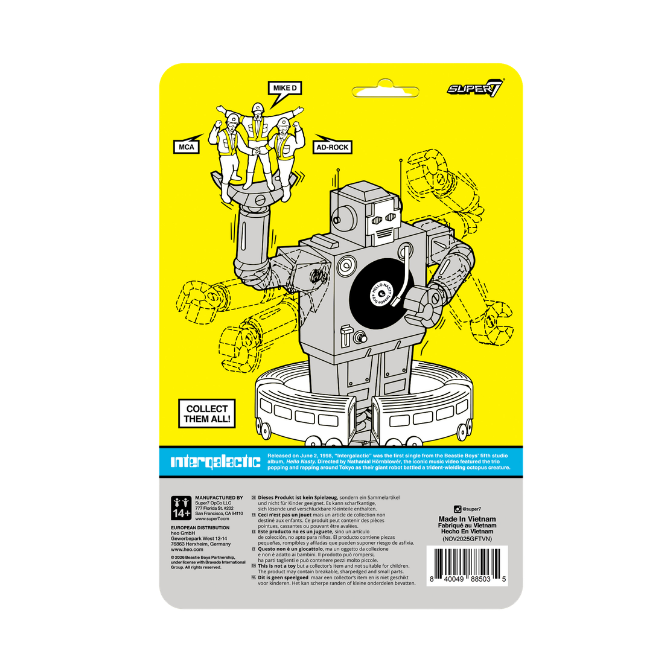 Beastie Boys ReAction Figures Wave 04 - Mike D (Intergalactic Crossing Guard) back
