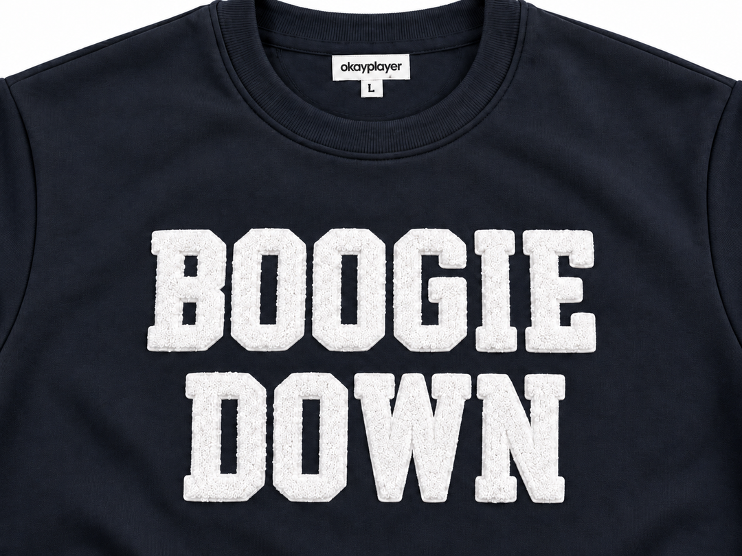 Boogie Down Collegiate Chenille Crewneck Sweatshirt