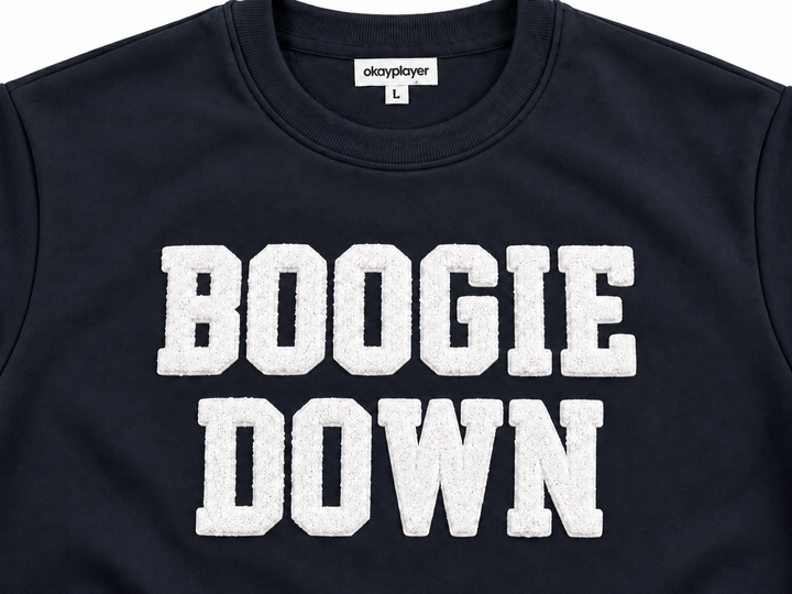 Boogie Down Collegiate Chenille Crewneck Sweatshirt