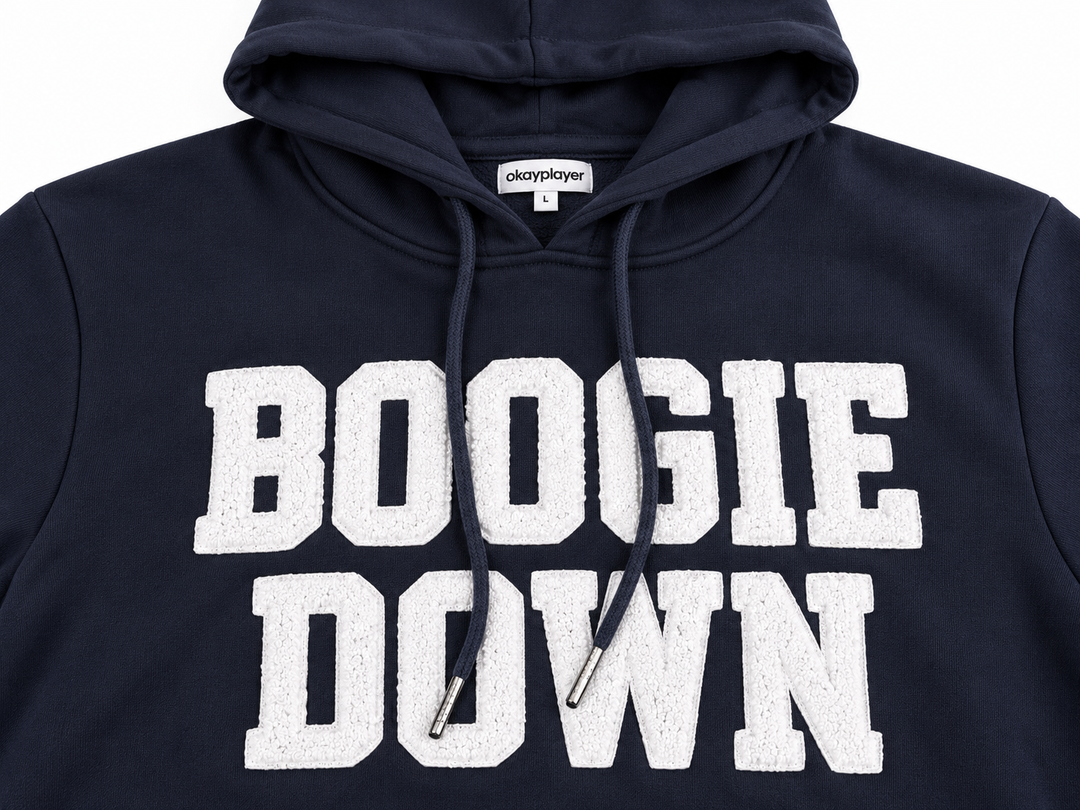 Boogie Down Collegiate Chenille Hooded Sweatshirt