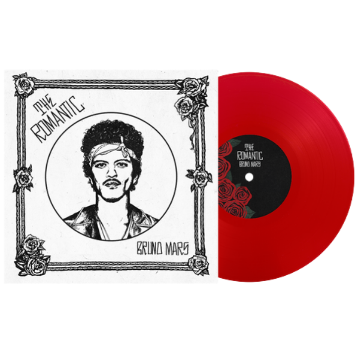 Bruno Mars "The Romantic" Indie Exclusive Translucent Red LP Vinyl