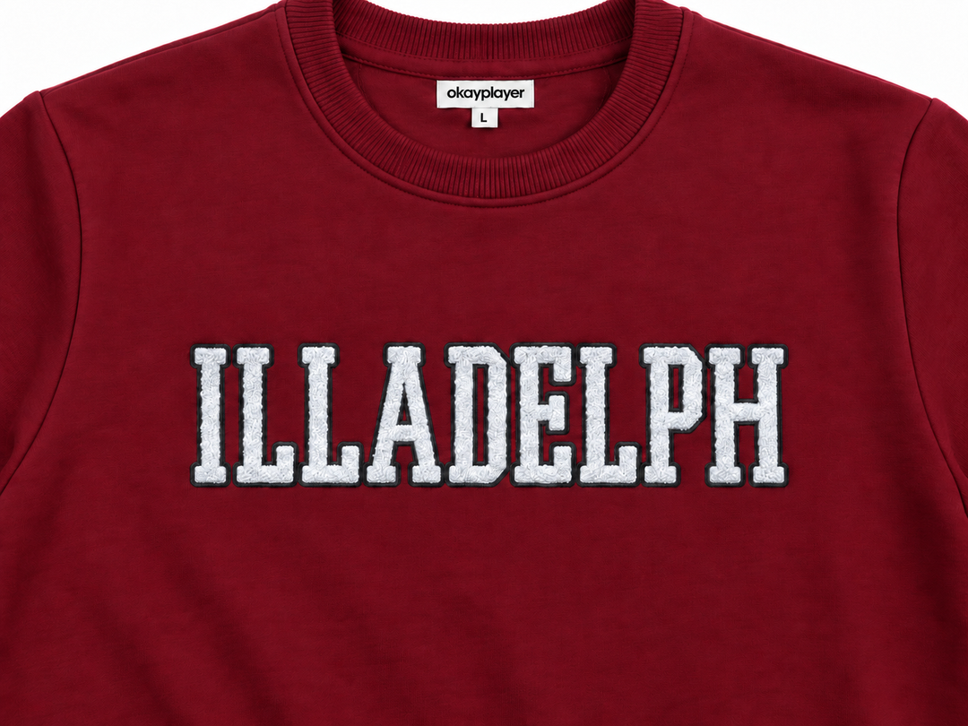 Illadelph Crewneck Maroon Sweatshirt