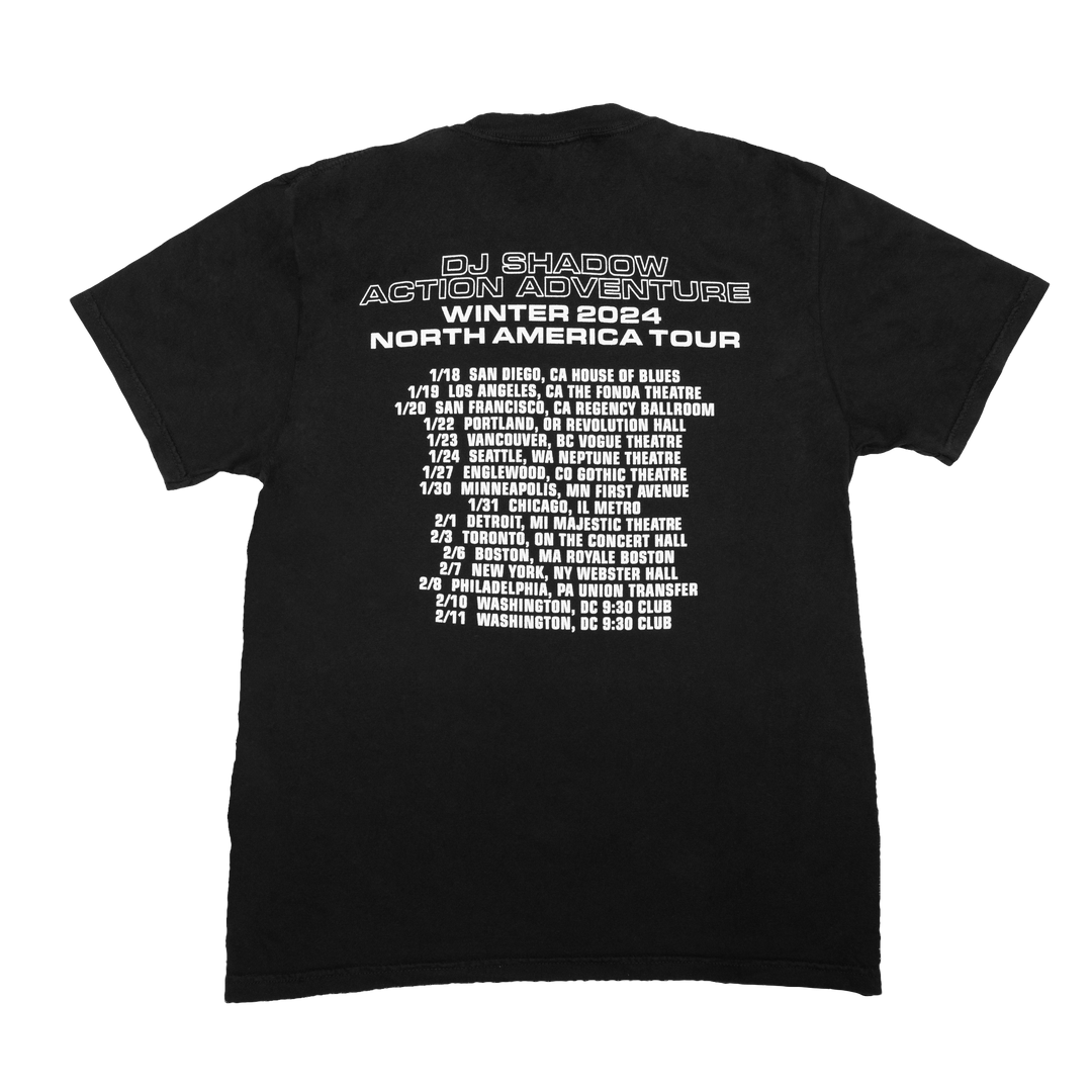 DJ Shadow - Action Adventure Winter 2024 North America Tour Tee