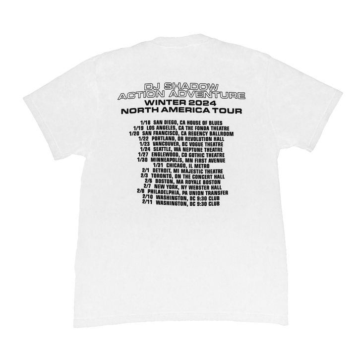 DJ Shadow - Action Adventure Winter 2024 North America Tour Tee