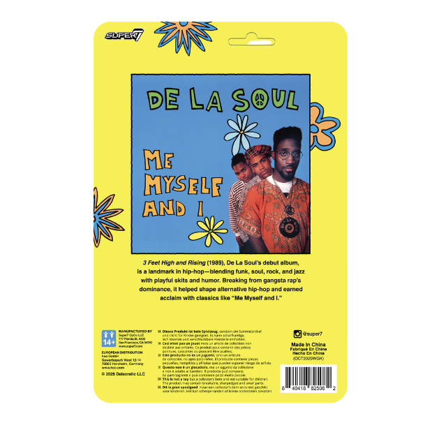 De La Soul ReAction Figures Wave 01 - Kelvin "Posdnuos" Mercer (Me, Myself & I)back
