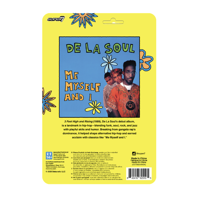 De La Soul ReAction Figures Wave 01 - Vincent "Maseo" Mason (Me, Myself & I)back