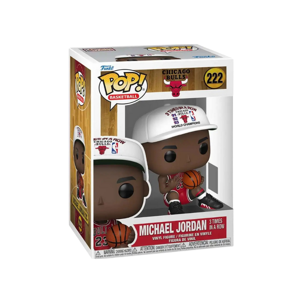 Funko POP! NBA: Bulls - Michael Jordan (Three in a Row) Packaging