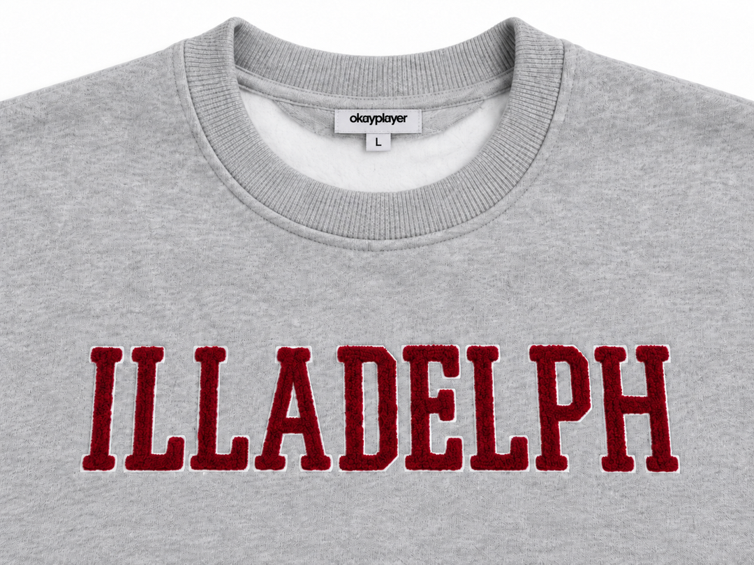 Illadelph Crewneck Grey Sweatshirt