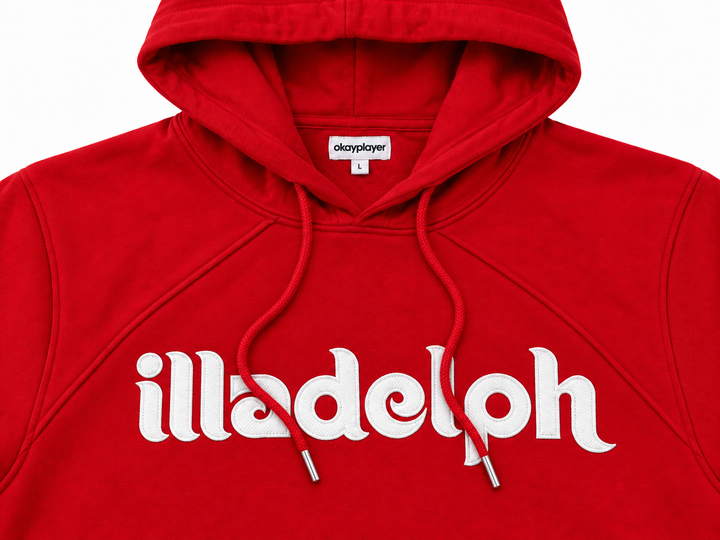 Illadelph Hooded Red Sweatshirt