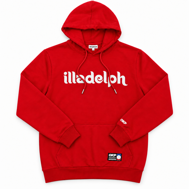Illadelph Hooded Red Sweatshirt