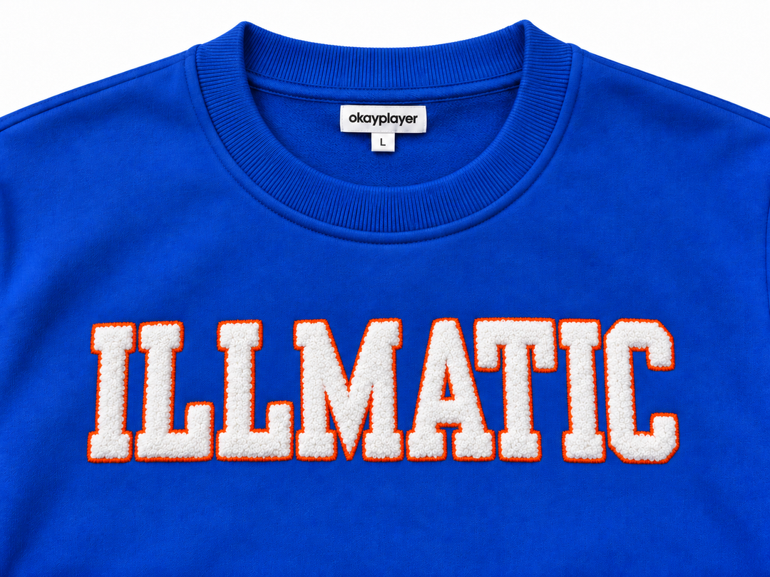 Illmatic Collegiate Chenille Crewneck Royal Blue Sweatshirt
