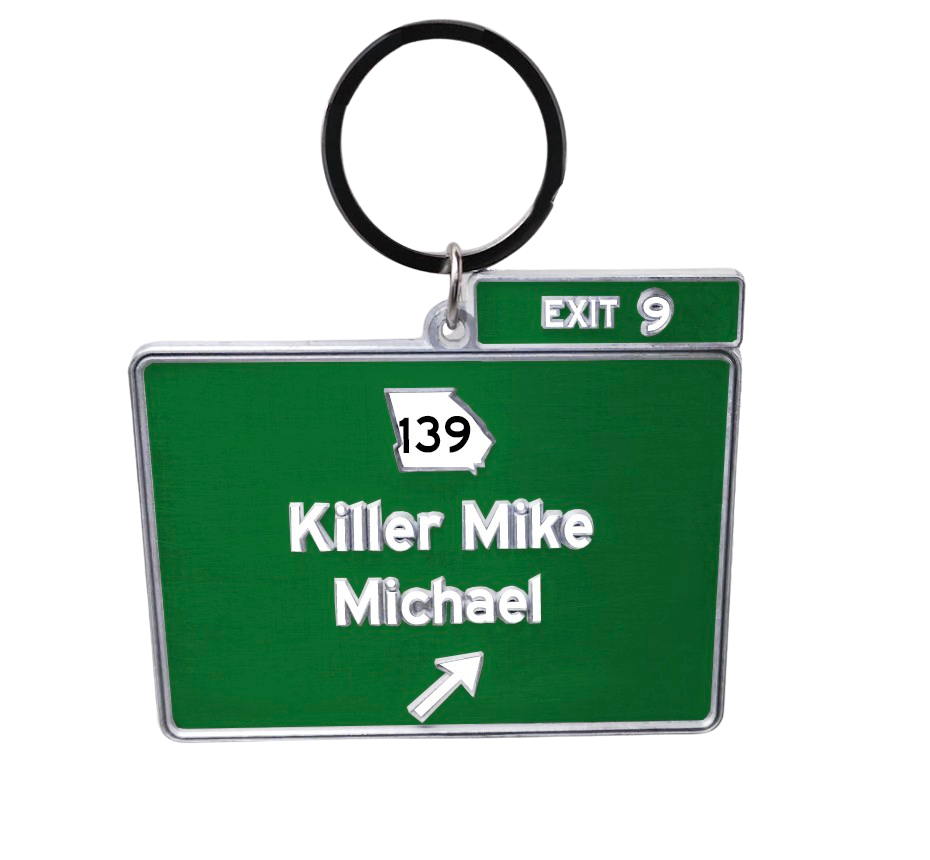 Exit 9 Keychain