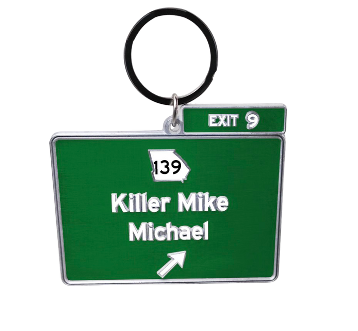 Exit 9 Keychain