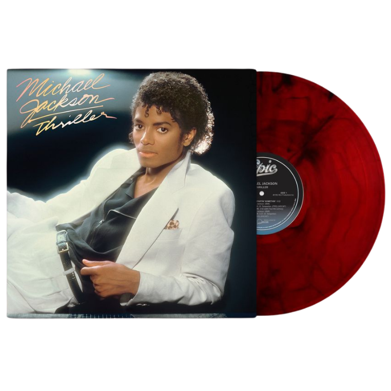 Michael Jackson "Thriller" Red and Black Marble LP Vinyl