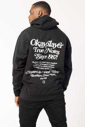 Okayplayer True Notes Black Hooded Sweatshirt