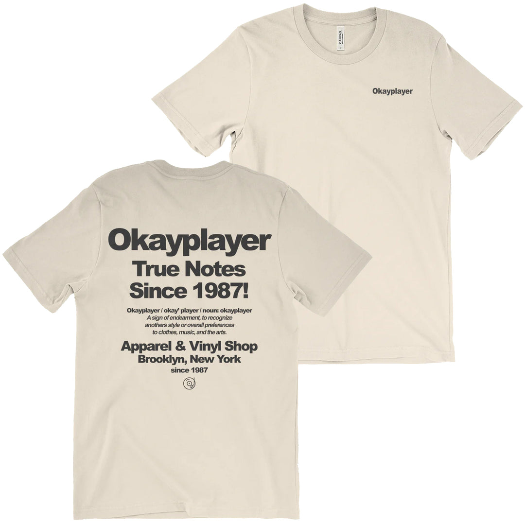 Okayplayer True Notes Natural T-Shirt