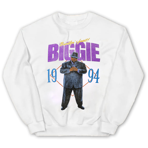 ミュージシャン STILLAS THE NOTORIOUS B.I.G. CREWNECK L The Notorious B.I.G. Biggie Crewneck Sweatshirt – Okayplayer Shop