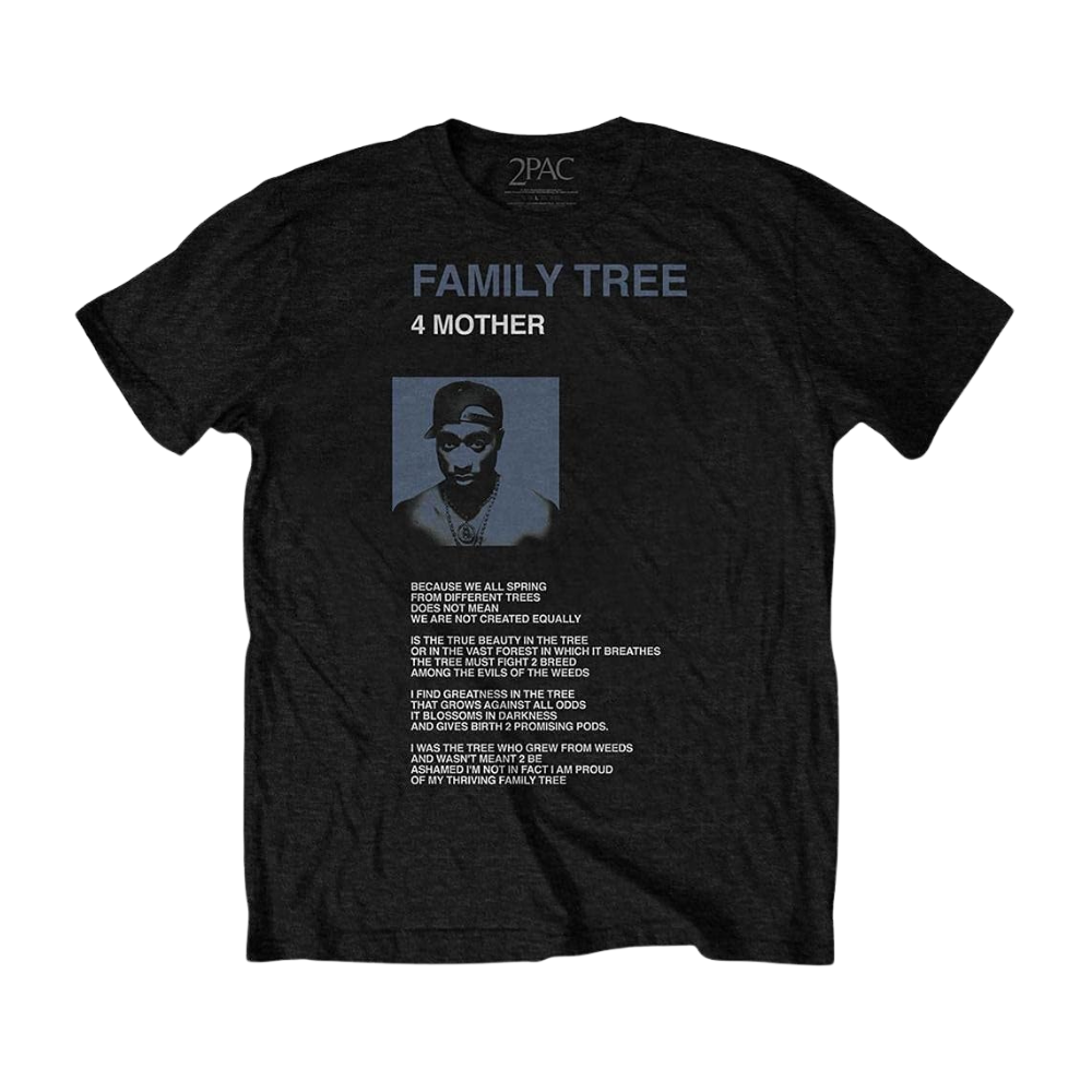 Tupac Family Tree T-Shirt Front