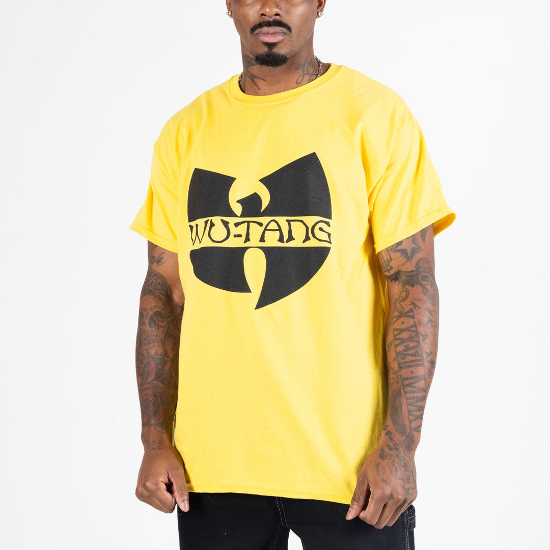 Wu-Tang Clan Logo Yellow Pigment Dye T-Shirt