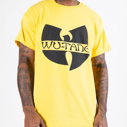 Wu-Tang Clan Logo Yellow Pigment Dye T-Shirt