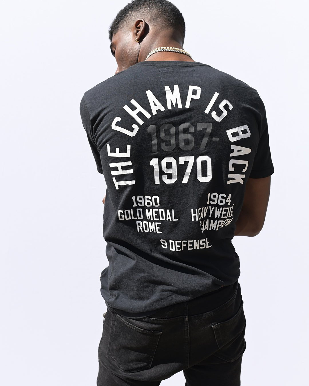 Ali Champ Is Back Black Tee