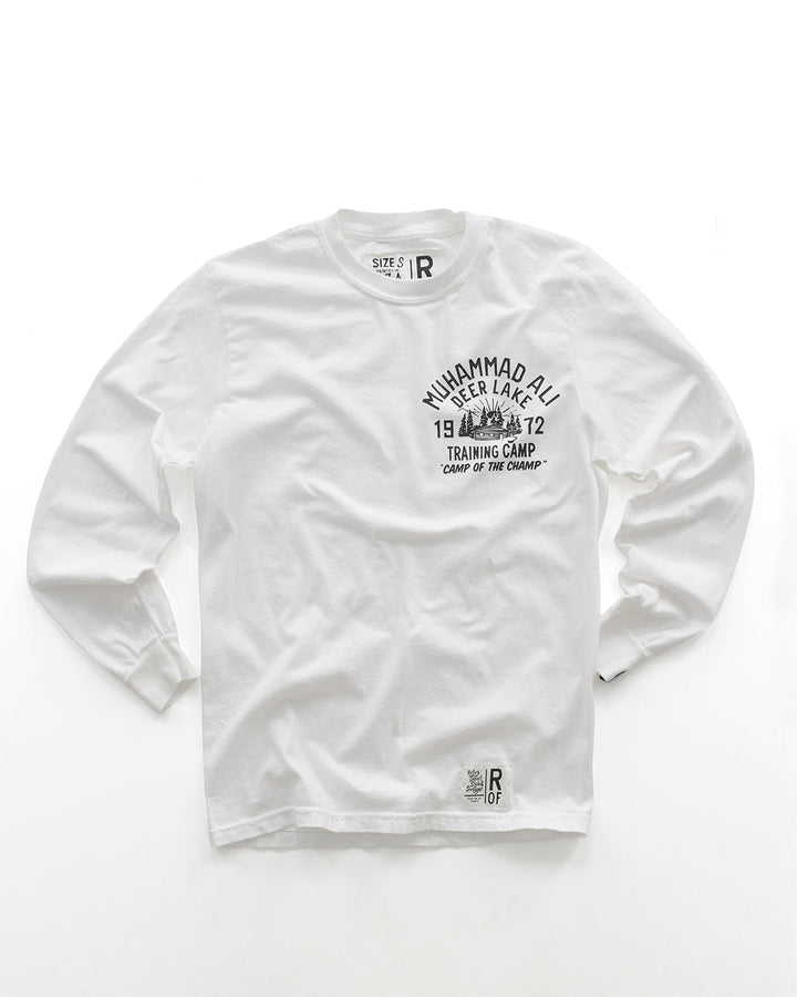Ali Deer Lake White Long Sleeve Tee