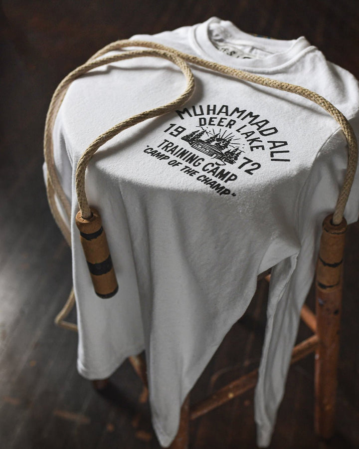 Ali Deer Lake White Long Sleeve Tee