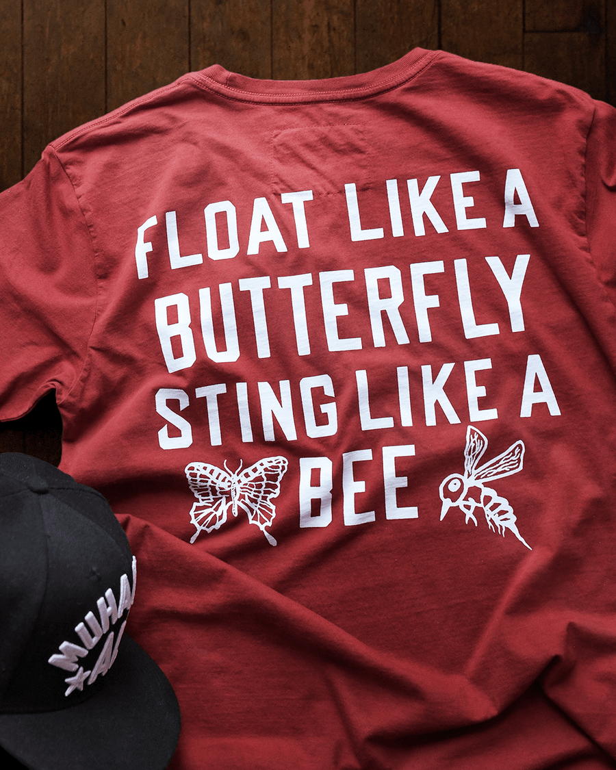 Ali Float Like A Butterfly Cardinal Tee