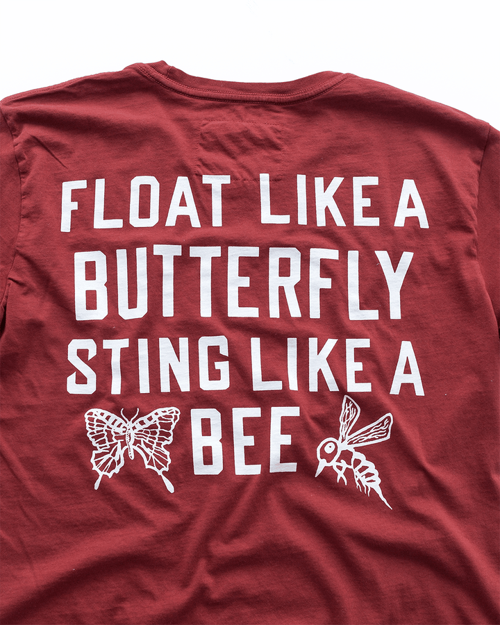 Ali Float Like A Butterfly Cardinal Tee