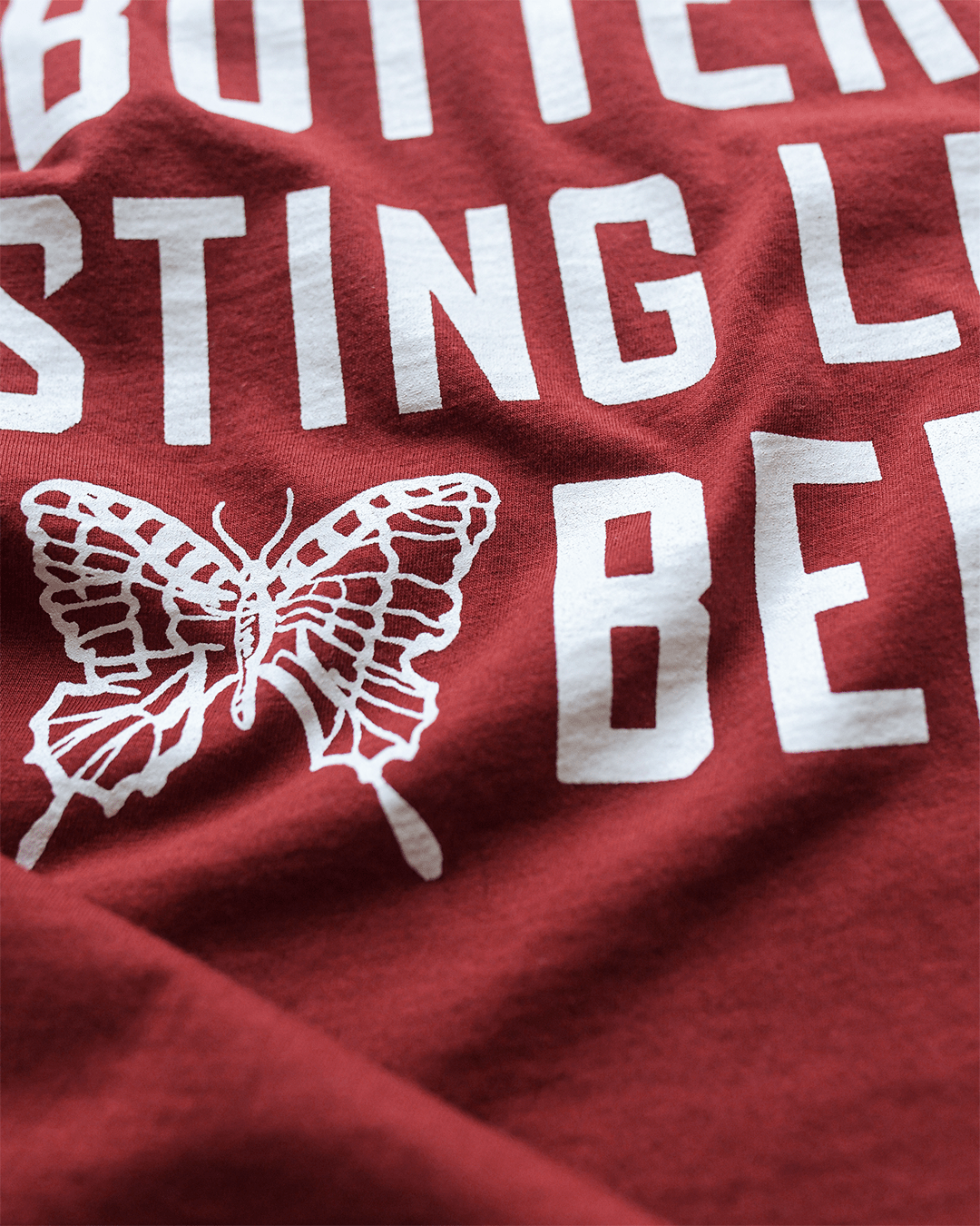 Ali Float Like A Butterfly Cardinal Tee
