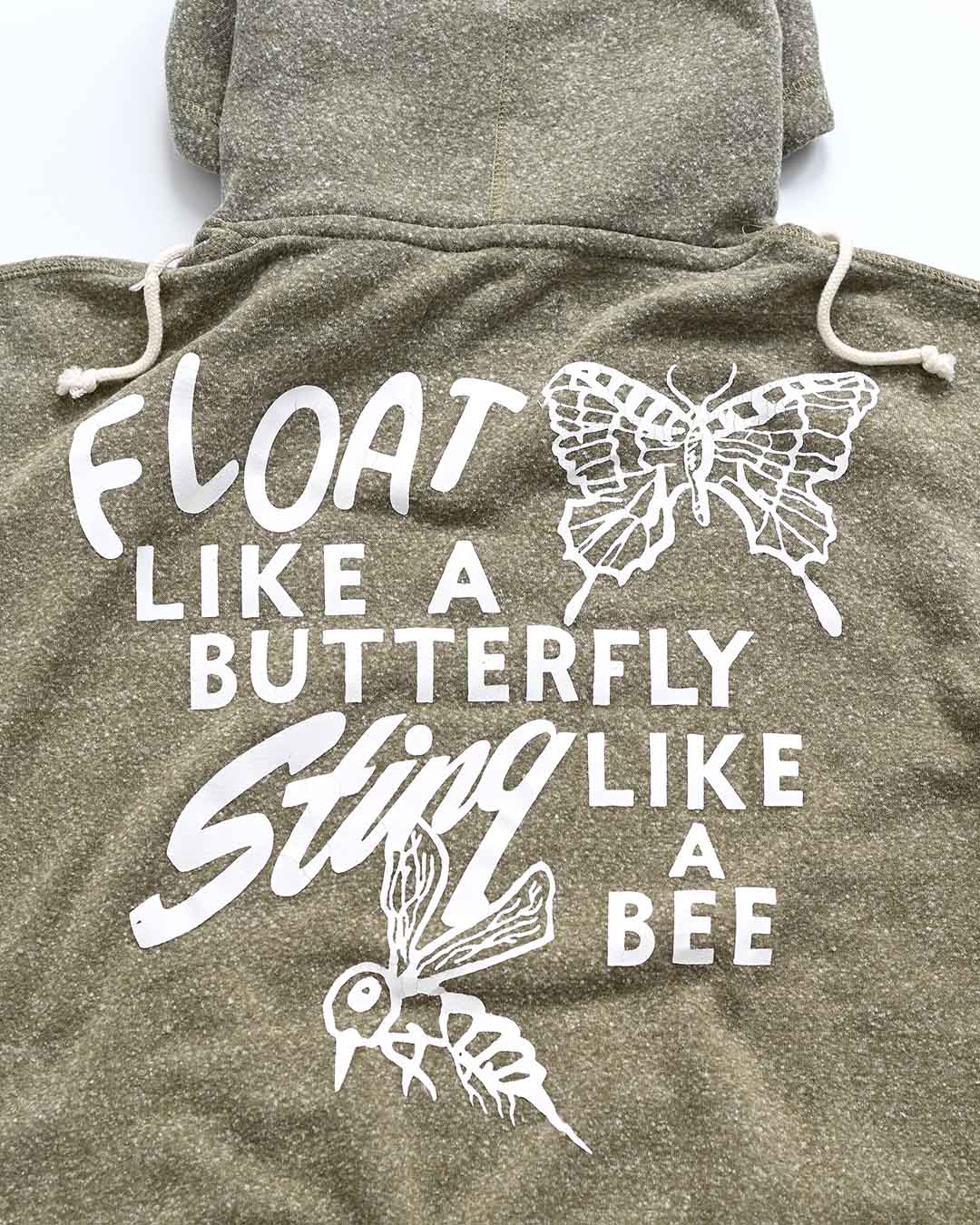 Ali Float Quote Heather Olive PO Hoody