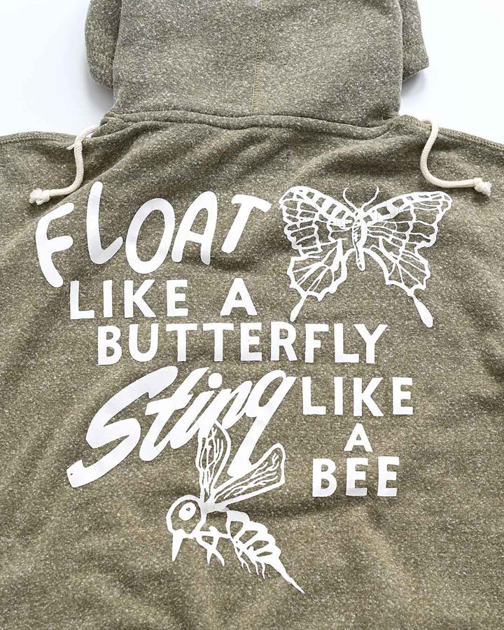 Ali Float Quote Heather Olive PO Hoody