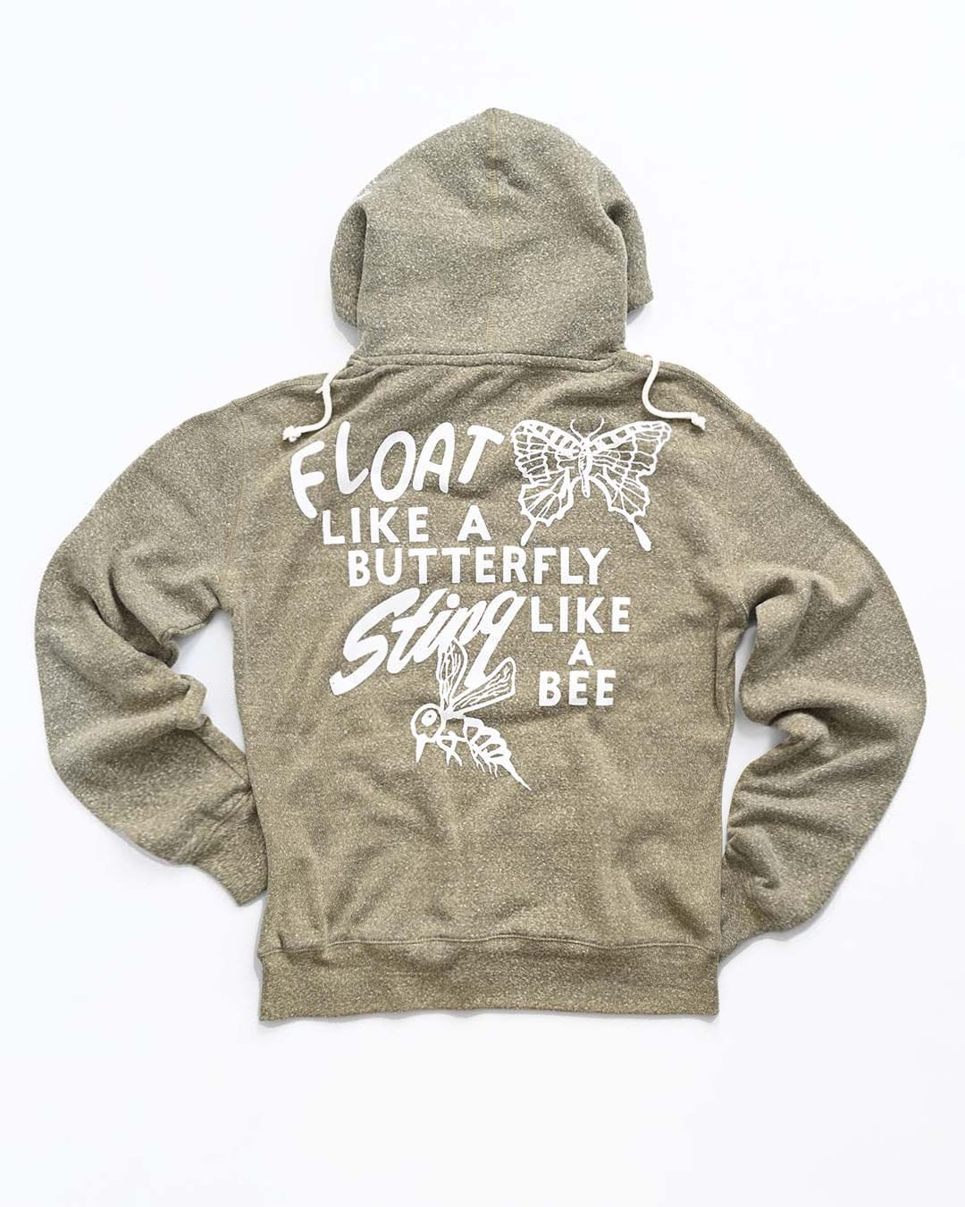 Ali Float Quote Heather Olive PO Hoody