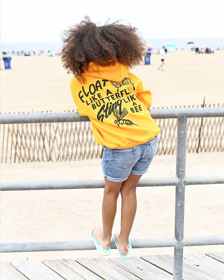 Ali Float Quote Yellow Kid's Hoody