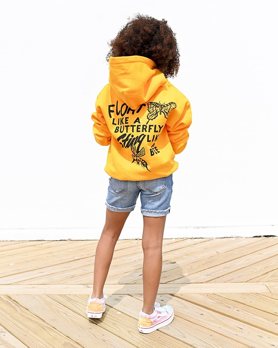 Ali Float Quote Yellow Kid's Hoody